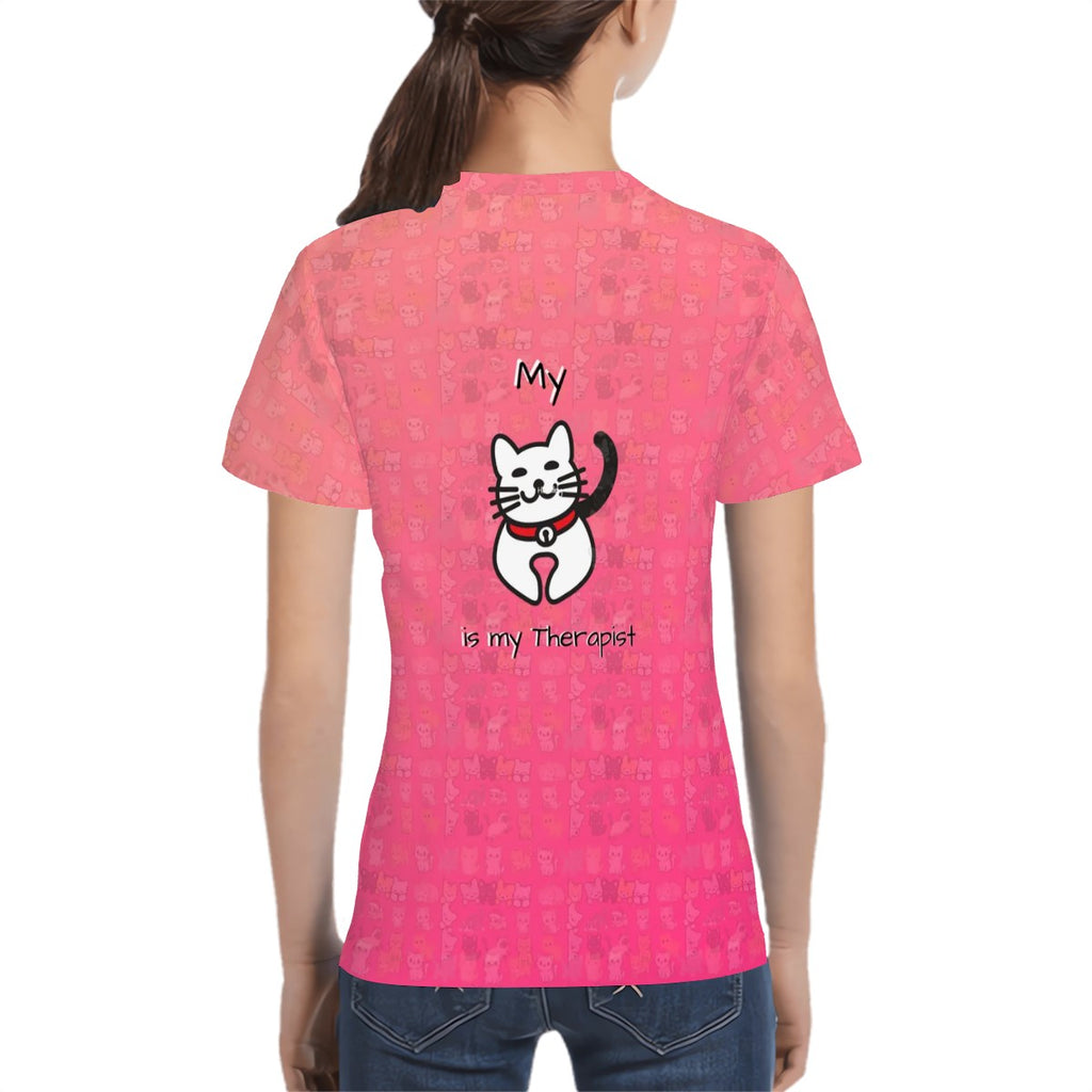 My Cat is my Therapist Youth Tee Shirt