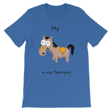 Load image into Gallery viewer, My Crazy Horse is My Therapist (Black) Classic Kids T-Shirt