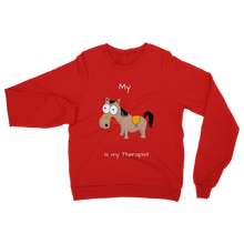 Load image into Gallery viewer, My Crazy Horse is my Therapist (White) Classic Adult Sweatshirt