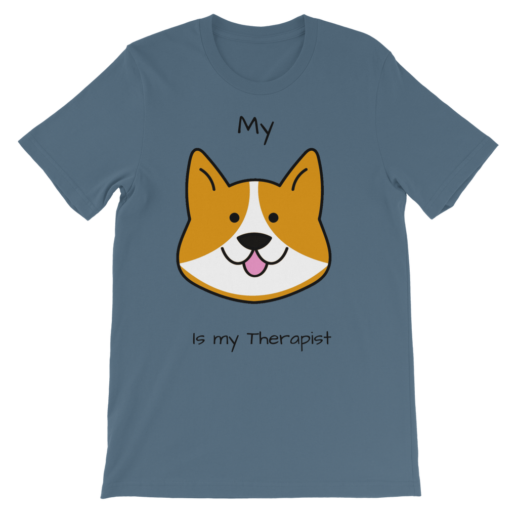 (Black) My Dog is my Therapist Classic Kids T-Shirt