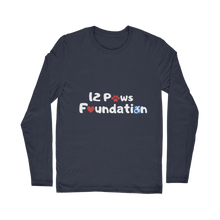 Load image into Gallery viewer, (White Lettering) 12 Paws Foundation Classic Long Sleeve T-Shirt