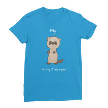 Load image into Gallery viewer, My Ferret is My Therapist (White) Classic Women&#39;s T-Shirt