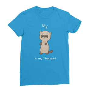 My Ferret is My Therapist (White) Classic Women's T-Shirt