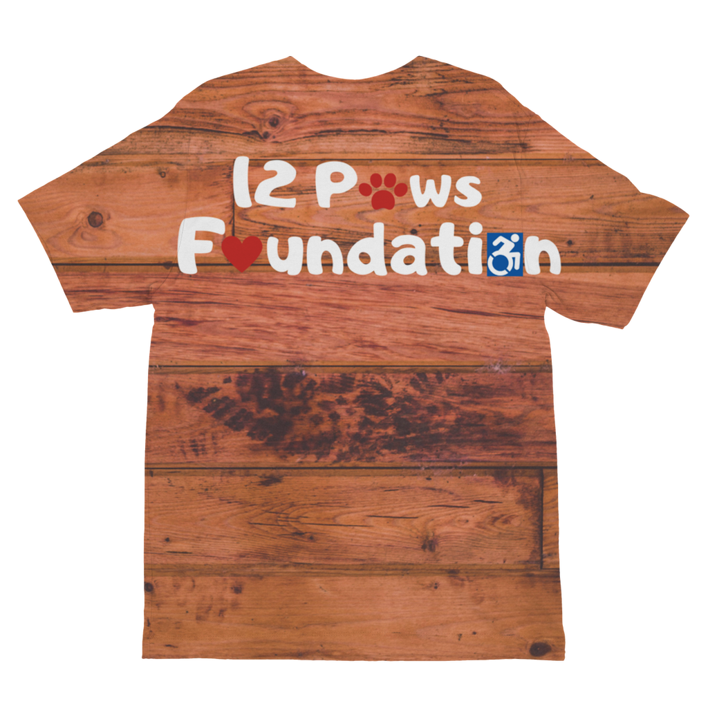 Knock on Wood 12 Paws Pattern Sublimation Kids T-Shirt