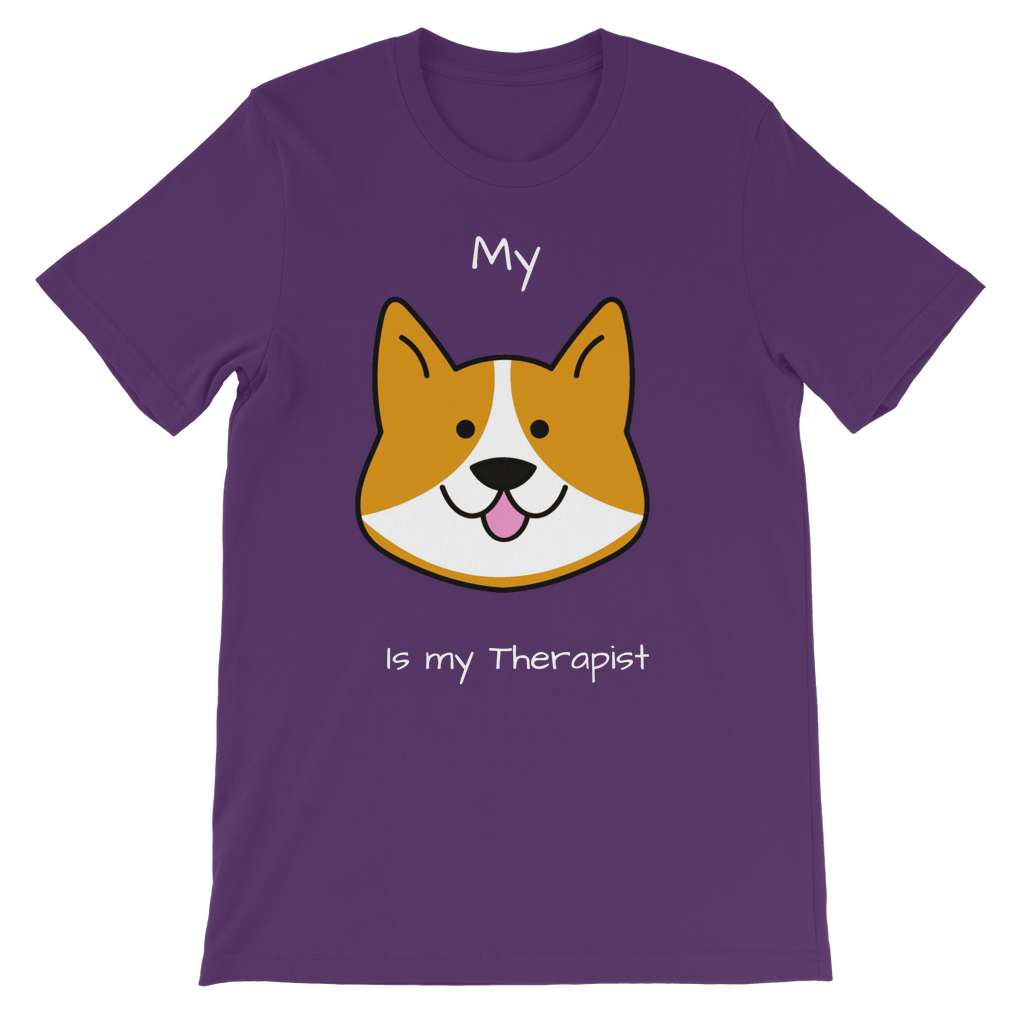 My Dog is My Therapist (White) Classic Kids T-Shirt