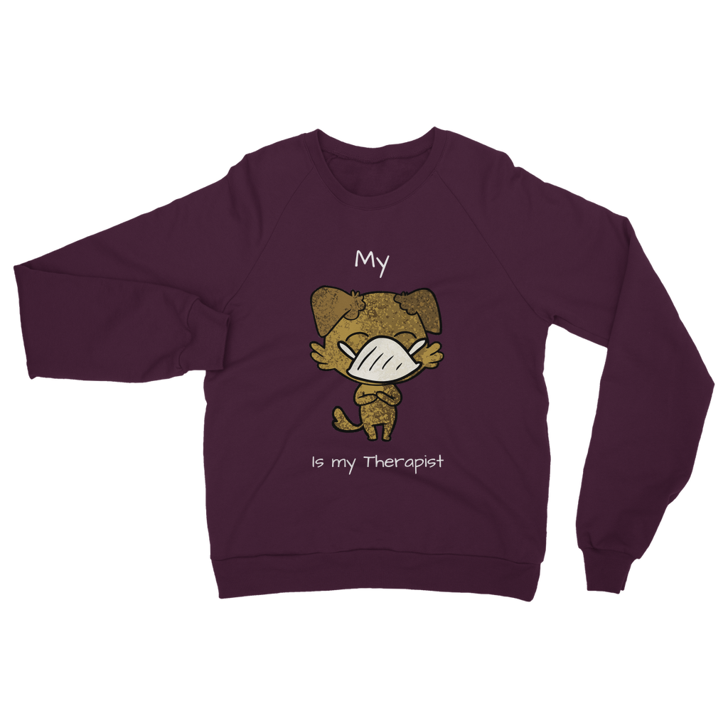 My ?? Is My Therapist (White) Classic Adult Sweatshirt