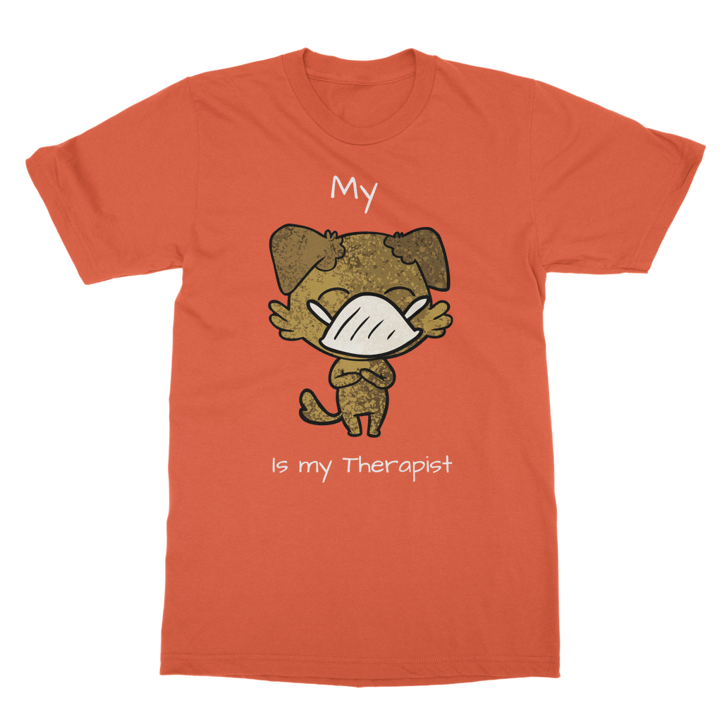 My ?? Is My Therapist (White) Classic Adult T-Shirt