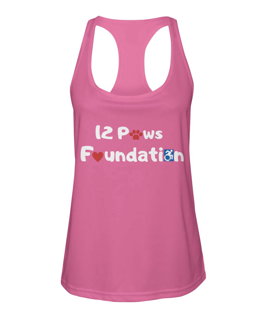 12 Paws Foundation Women's Racerback Sport Tank Top