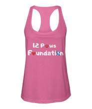 Load image into Gallery viewer, 12 Paws Foundation Women&#39;s Racerback Sport Tank Top