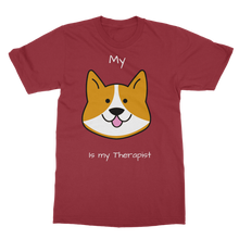 Load image into Gallery viewer, My Dog is My Therapist (White) Classic Adult T-Shirt