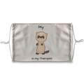 My Ferret is My Therapist (Black) Sublimation Face Mask