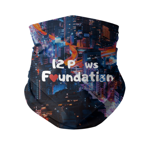 12 Paws Night Lights Pattern Sublimation Neck Gaiter