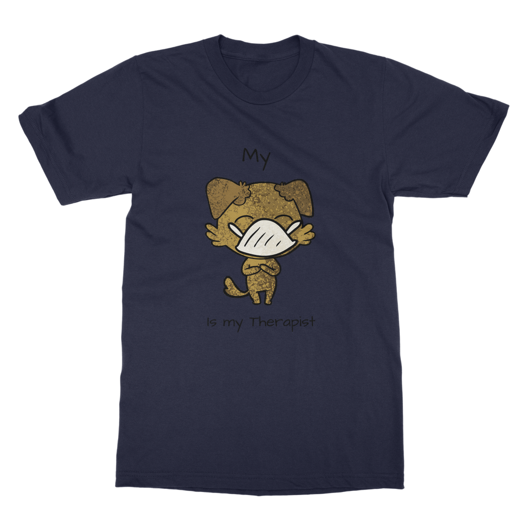 (Black) My ?? is My Therapist Classic Adult T-Shirt