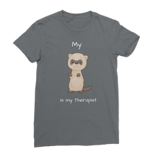 Load image into Gallery viewer, My Ferret is My Therapist (White) Classic Women&#39;s T-Shirt