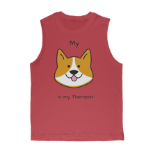 Load image into Gallery viewer, (Black) My Dog is my Therapist Classic Adult Muscle Top