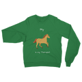 My Horse is My Therapist (White) Classic Adult Sweatshirt