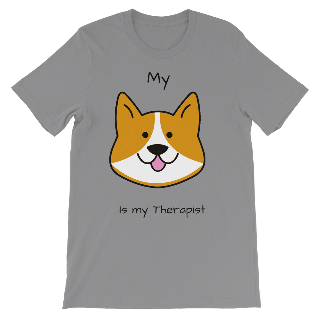 (Black) My Dog is my Therapist Classic Kids T-Shirt