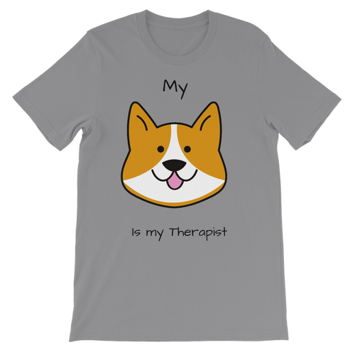 (Black) My Dog is my Therapist Classic Kids T-Shirt