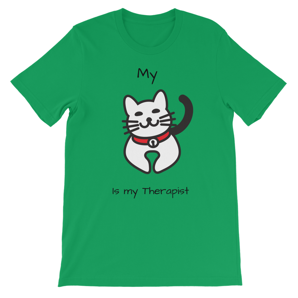 (Black) My Cat is My Therapist Classic Kids T-Shirt