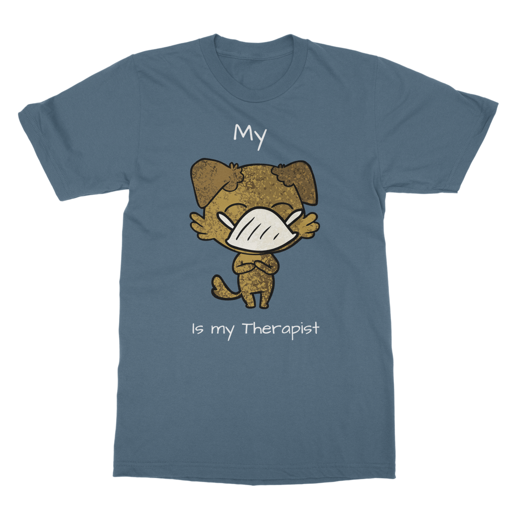 My ?? Is My Therapist (White) Classic Adult T-Shirt