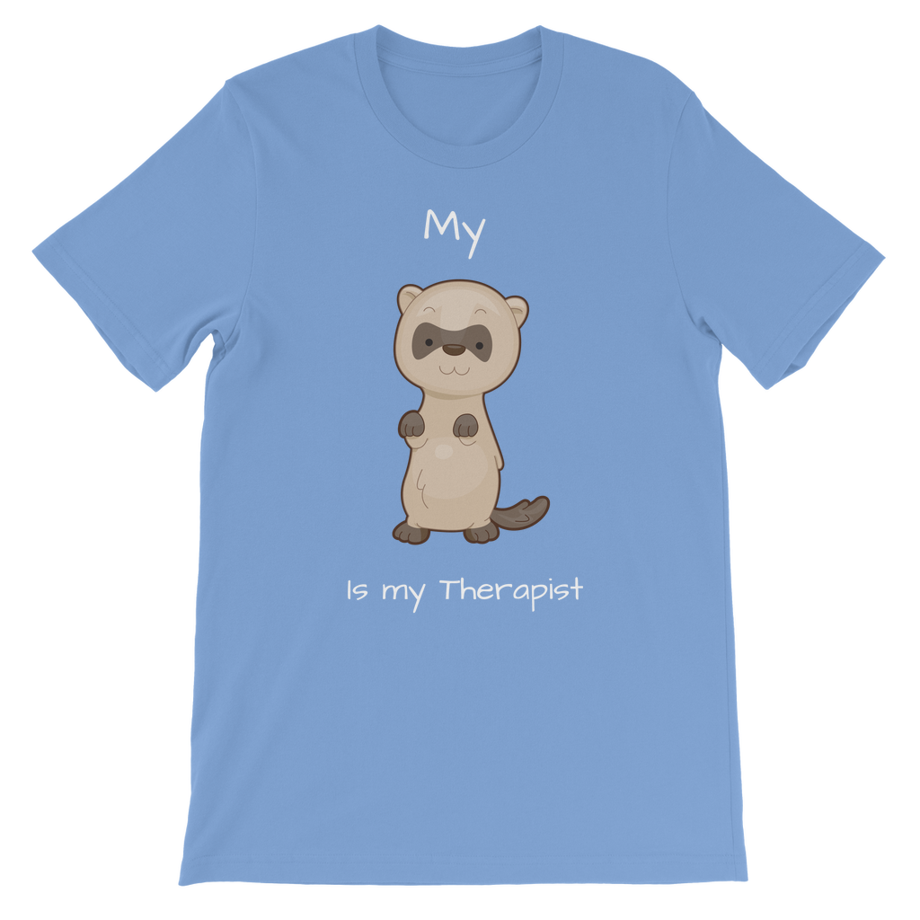 My Ferret is My Therapist (White) Classic Kids T-Shirt