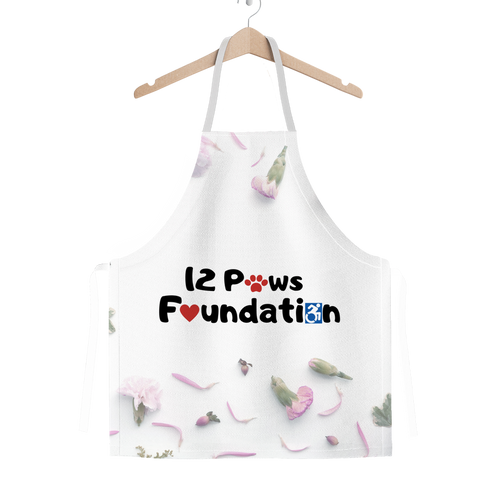 12 Paws Flower Shower Classic Sublimation Adult Apron