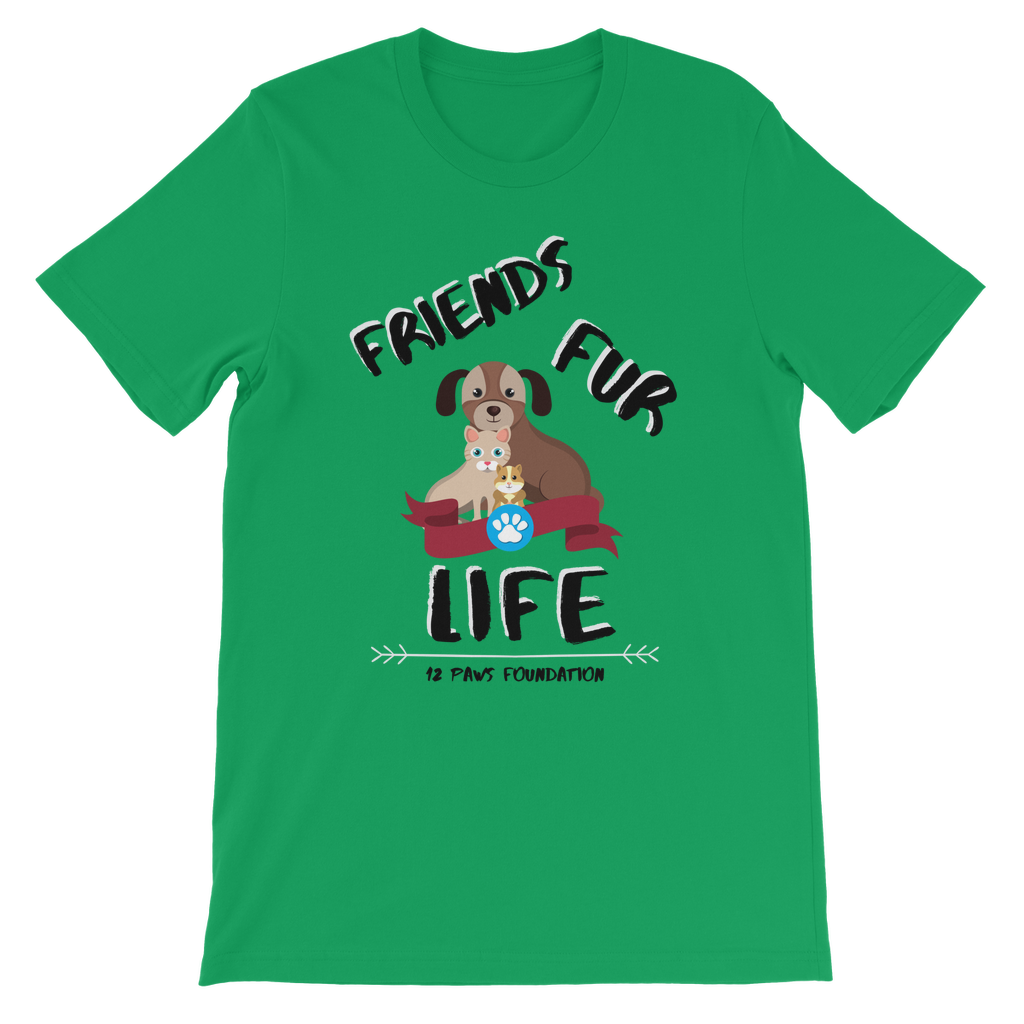 (Black Lettering) Friends Fur Life Classic Kids T-Shirt