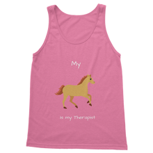 Load image into Gallery viewer, My Horse is My Therapist (White) Classic Women&#39;s Tank Top