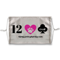 (Black Lettering) 12 Paws Club Sublimation Face Mask