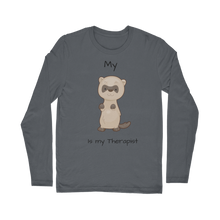 Load image into Gallery viewer, My Ferret is My Therapist (Black) Classic Long Sleeve T-Shirt
