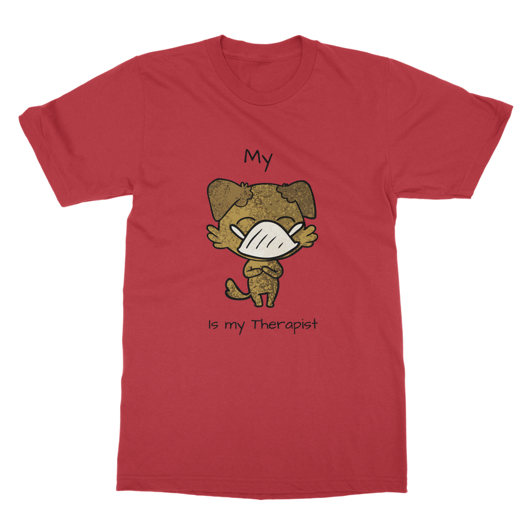 (Black) My ?? is My Therapist Classic Adult T-Shirt
