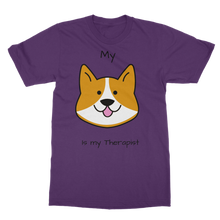 Load image into Gallery viewer, (Black) My Dog is my Therapist Classic Adult T-Shirt