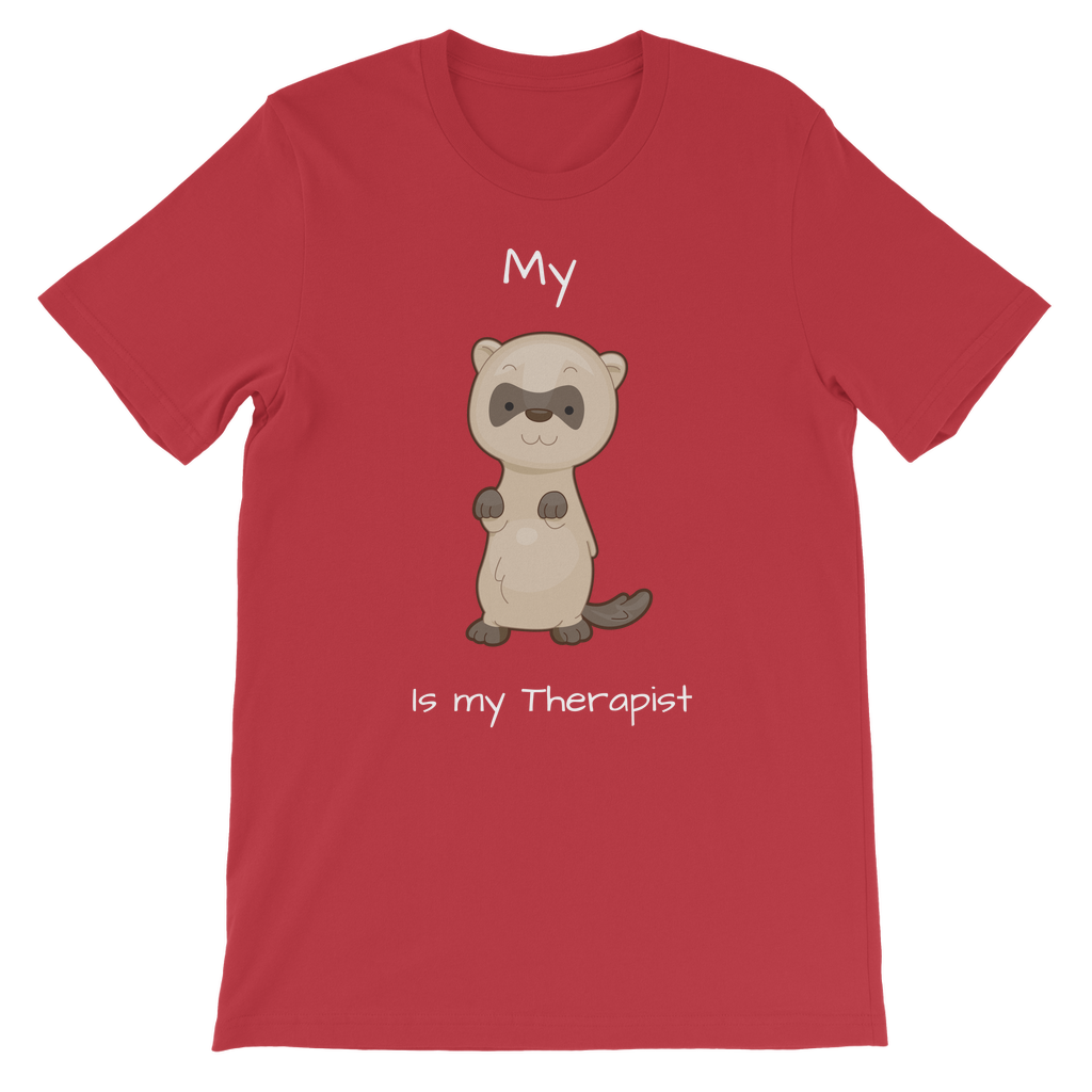 My Ferret is My Therapist (White) Classic Kids T-Shirt