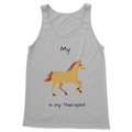 My Horse is My Therapist (Black) Classic Women's Tank Top