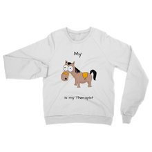 Load image into Gallery viewer, My Crazy Horse is My Therapist (Black) Classic Adult Sweatshirt