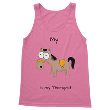 Load image into Gallery viewer, My Crazy Horse is My Therapist (Black) Classic Women&#39;s Tank Top