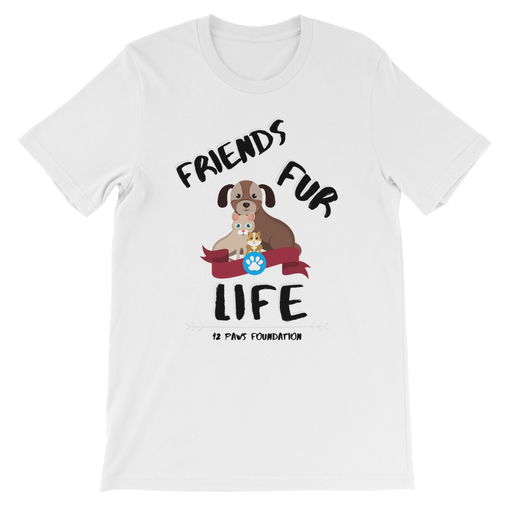 (Black Lettering) Friends Fur Life Classic Kids T-Shirt