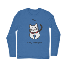 Load image into Gallery viewer, (Black) My Cat is My Therapist Classic Long Sleeve T-Shirt