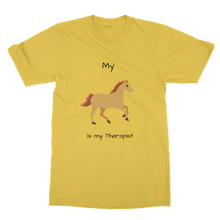 Load image into Gallery viewer, My Horse is My Therapist (Black) Classic Adult T-Shirt