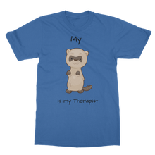 Load image into Gallery viewer, My Ferret is My Therapist (Black) Classic Adult T-Shirt