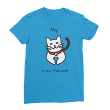 Load image into Gallery viewer, (Black) My Cat is My Therapist Classic Women&#39;s T-Shirt