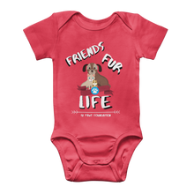 Load image into Gallery viewer, (White Lettering) Friends Fur Life Classic Baby Onesie Bodysuit