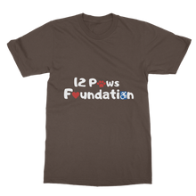 Load image into Gallery viewer, (White Lettering) 12 Paws Foundation Classic Adult T-Shirt