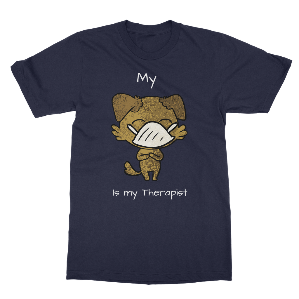 My ?? Is My Therapist (White) Classic Adult T-Shirt