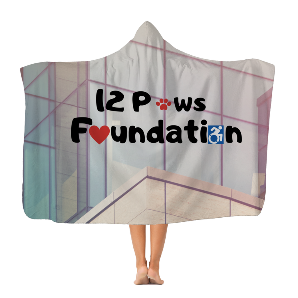 12 Paws Corporate Classic Adult Hooded Blanket
