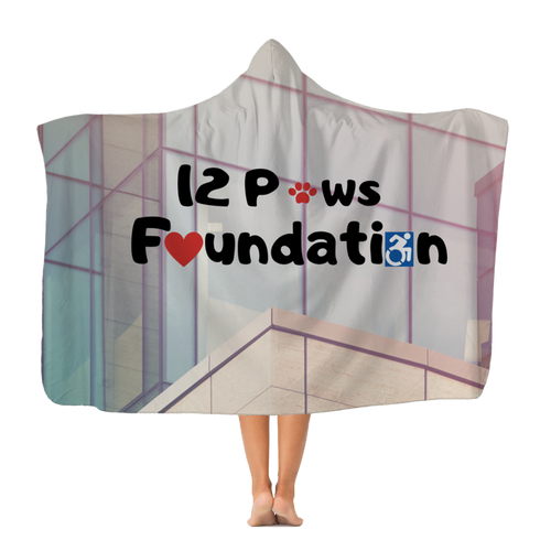 12 Paws Corporate Classic Adult Hooded Blanket