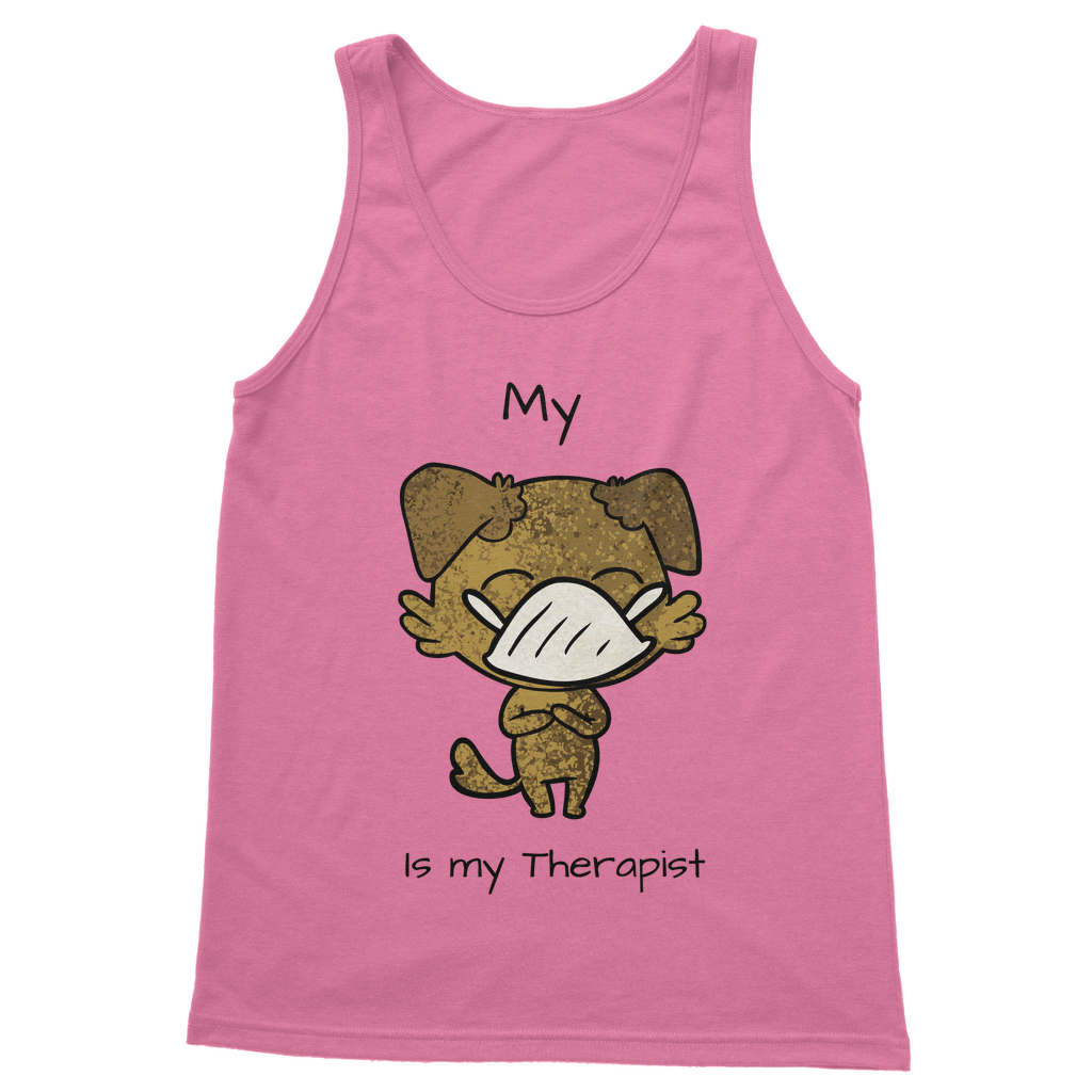 (Black) My ?? is My Therapist Classic Women's Tank Top
