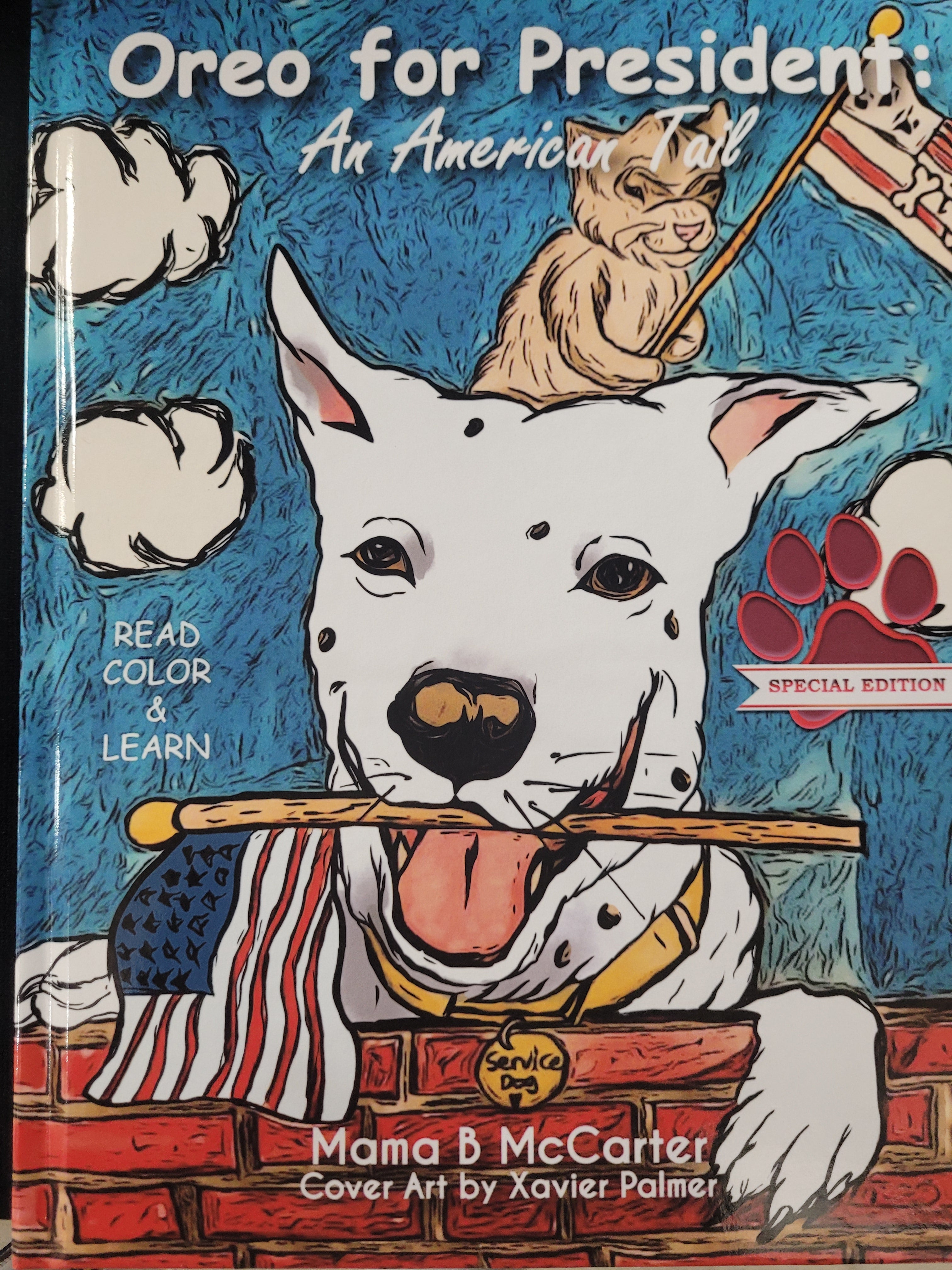 (AUTOGRAPHED SOFTBACK) Oreo For President: An American Tail by Mama B McCarter