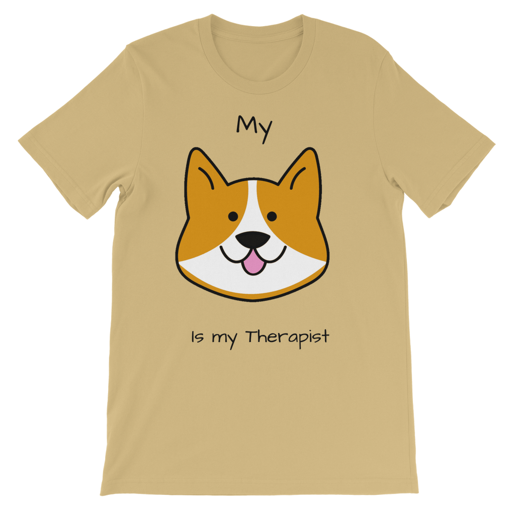 (Black) My Dog is my Therapist Classic Kids T-Shirt