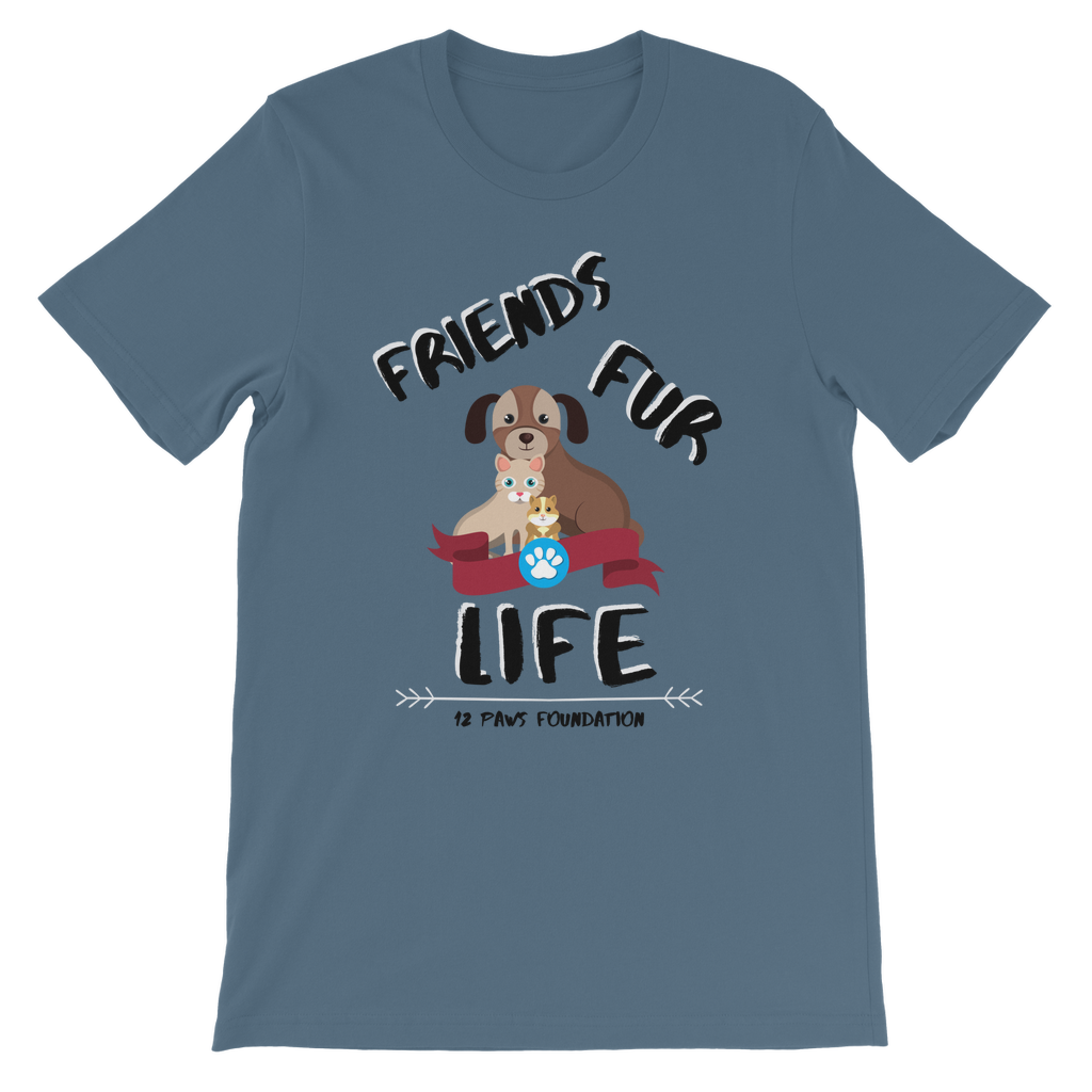 (Black Lettering) Friends Fur Life Classic Kids T-Shirt